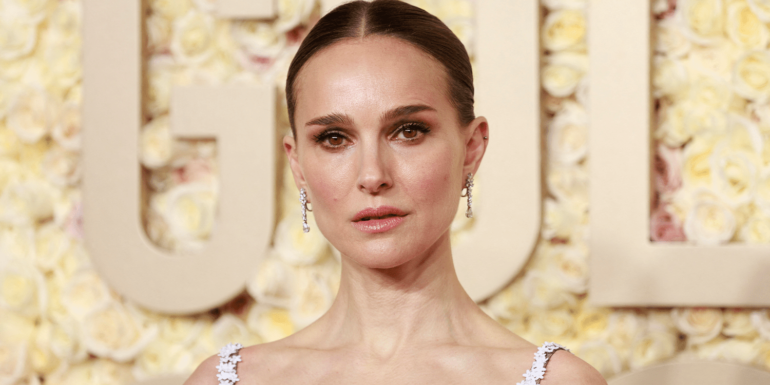 Natalie Portman Embraced the Uncovered Bra Pattern in a Minidress