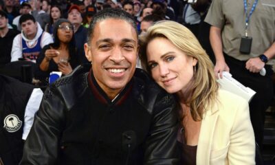 Amy Robach, T.J. Holmes Cuddle Courtside at New York Knicks Sport