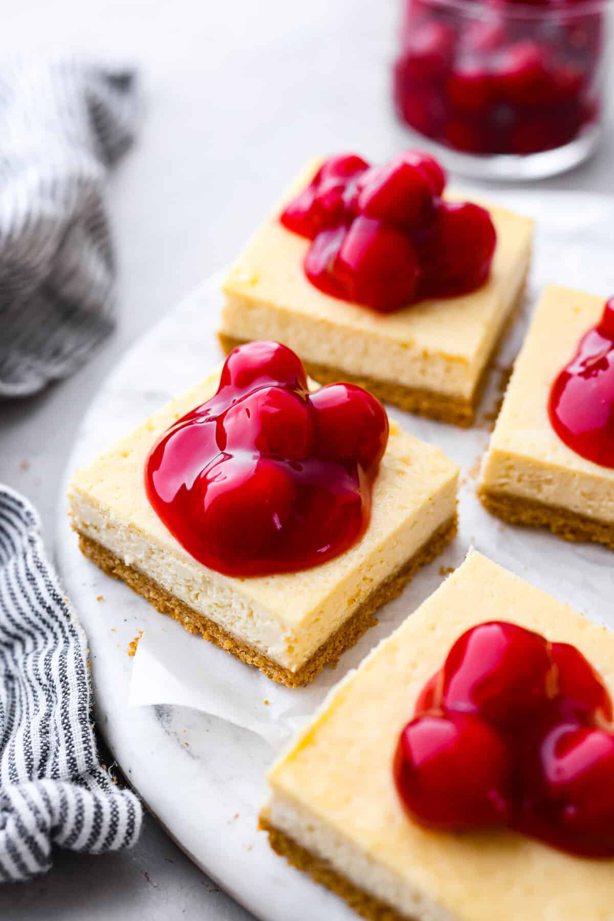 Cherry Cheesecake Bars (Straightforward to Make!)