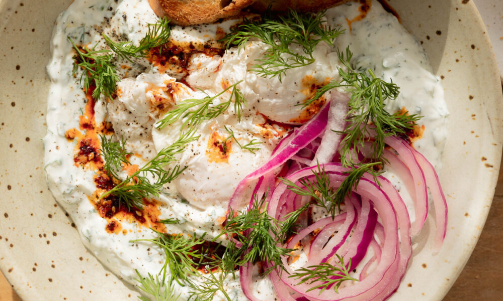 Spicy Turkish Eggs Breakfast Bowl