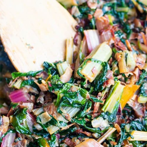 Do you know that Chard and Bacon make for an excellent meal combo?