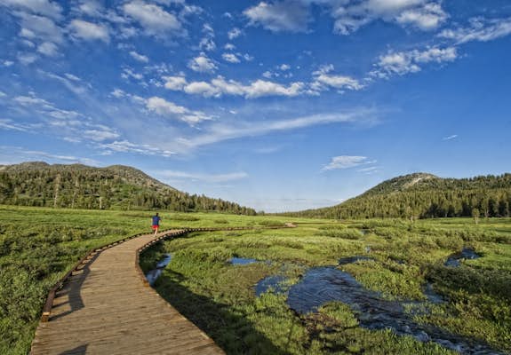 8 of one of the best mountaineering and biking trails in Lake Tahoe