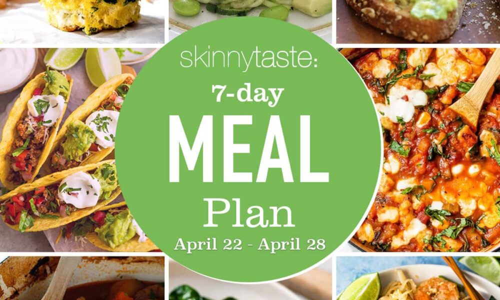 Free 7 Day Wholesome Meal Plan (April 22-28)