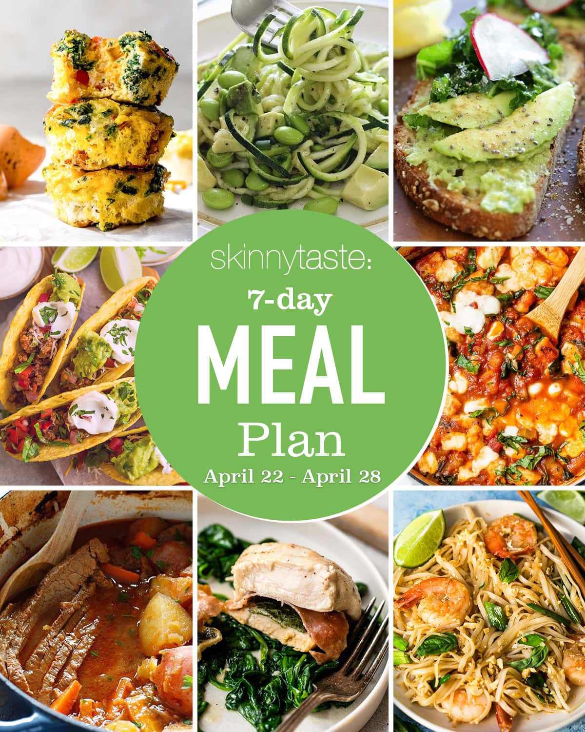 Free 7 Day Wholesome Meal Plan (April 22-28) Free 7 Day Wholesome Meal Plan (April 22-28)