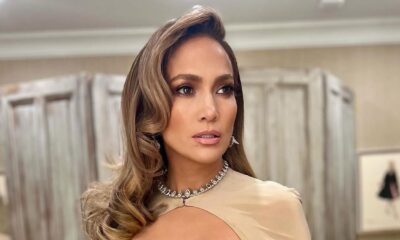 Jennifer Lopez’s Robe Had the Highest Slit and a Constructed-in Cape