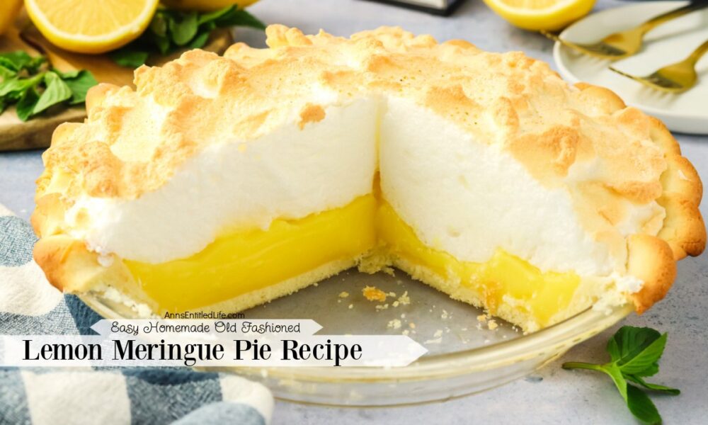 Straightforward Do-it-yourself Outdated Usual Lemon Meringue Pie Recipe