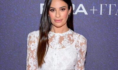 Pregnant Lea Michele Walks Purple Carpet After Asserting Child No. 2