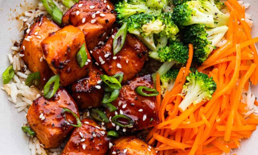 Honey Glazed Salmon Bowl Recipe (Fast & Simple!)