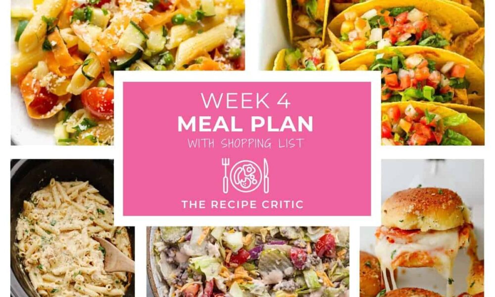Weekly Meal Plan #4 | The Recipe Critic