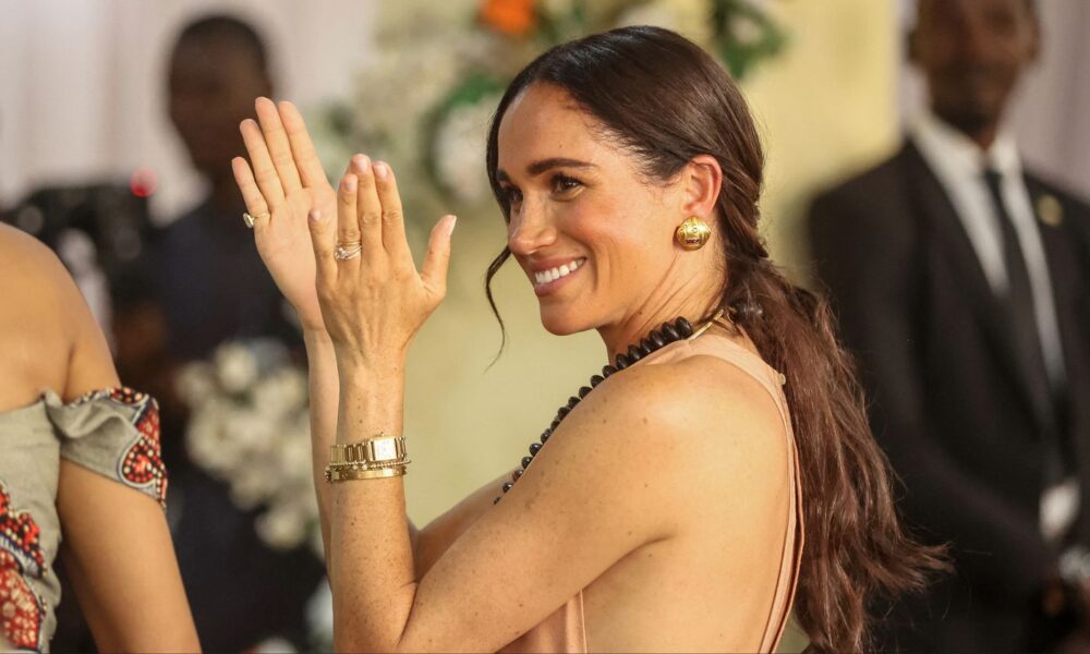 Meghan Markle’s Peach Maxi Costume Is Referred to as the “Windsor”