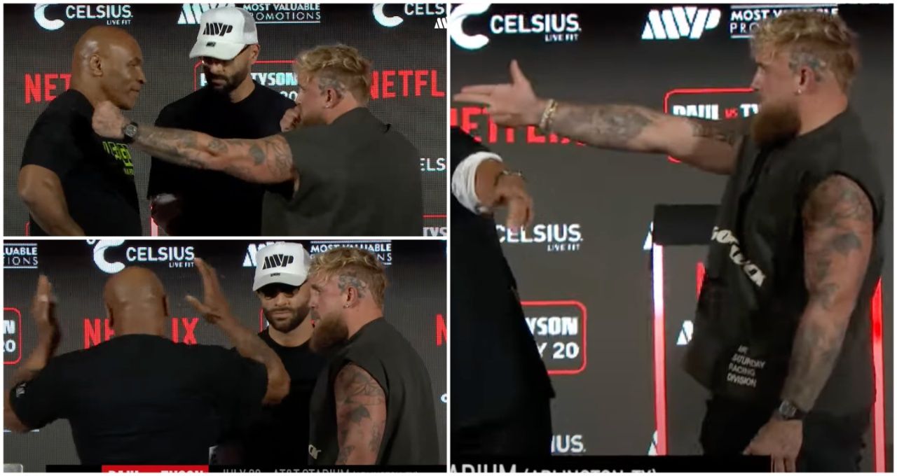 Jake Paul Tried Very Onerous to Intimidate Mike Tyson Throughout Face-Off Jake Paul Tried Very Onerous to Intimidate Mike Tyson Throughout Face-Off