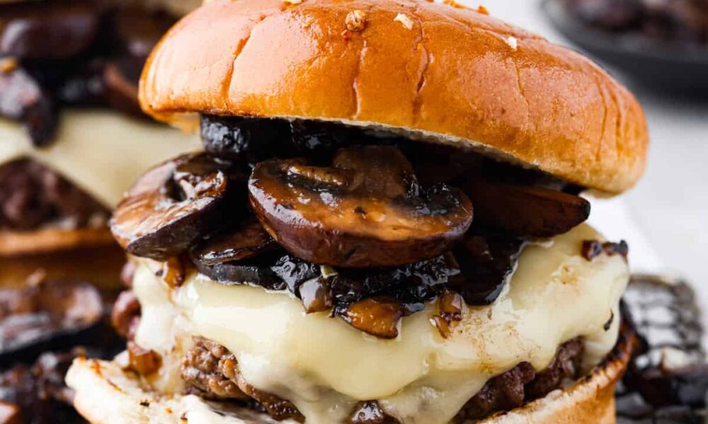 Mushroom Swiss Burger | The Recipe Critic