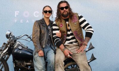 Jason Momoa and Daughter Lola Arrive on Bike to ‘Bikeriders’ Premiere in Hollywood