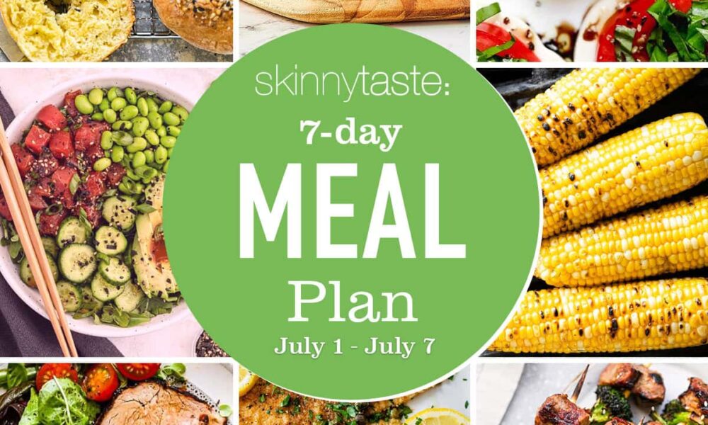Free 7 Day Wholesome Meal Plan (July 1-7)