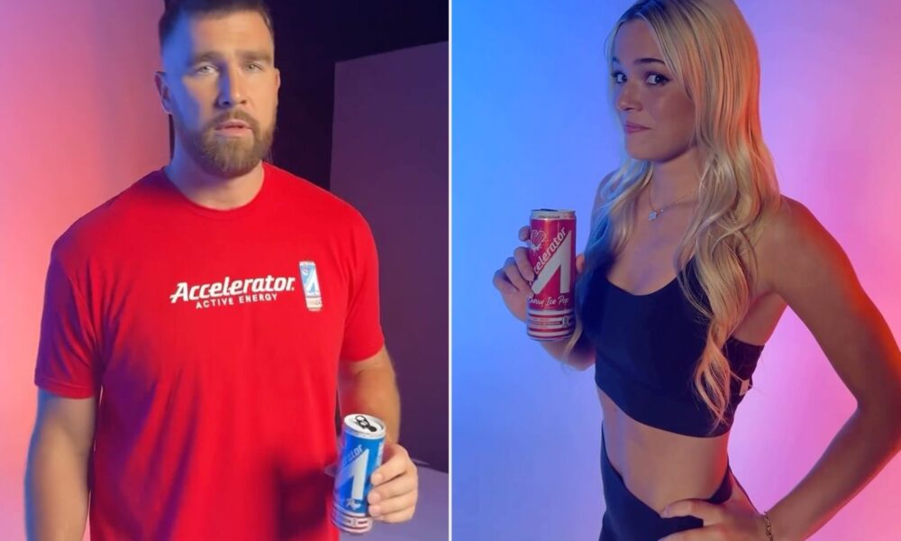 Travis Kelce and Olivia Dunne Nod to Taylor Swift in New Skit: Watch