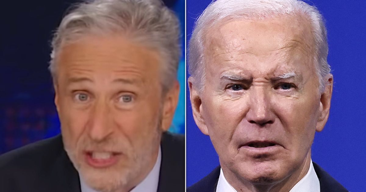 Jon Stewart Has Legendary 1-Phrase Response To Biden Dropping Out