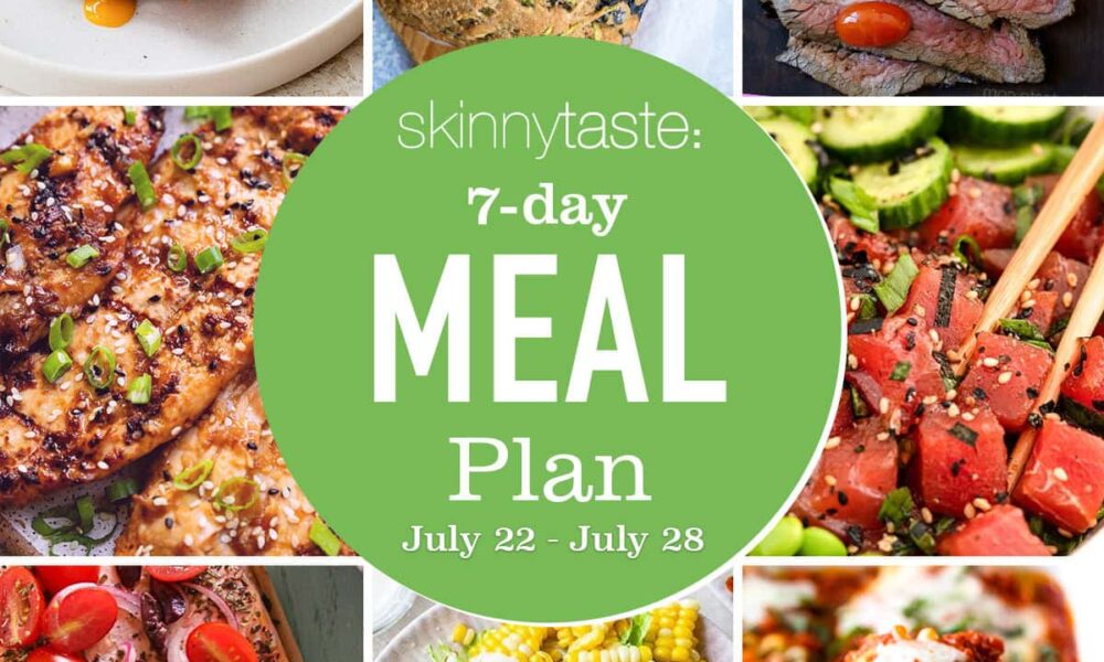 Free 7 Day Wholesome Meal Plan (July 22-28)