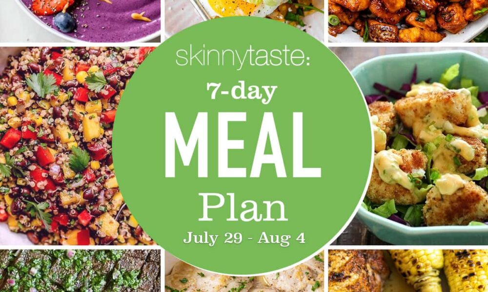 Free 7 Day Wholesome Meal Plan (July 29-August 4)