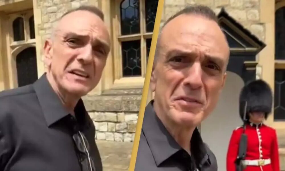 Hank Azaria tries to make King’s Guard crack by unloading a number of Simpsons voices on him