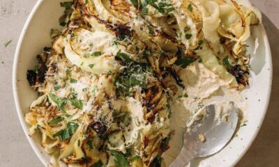 Charred Cabbage With Cashew Cream