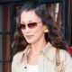 Bella Hadid Simply Wore the Brown Suede Jacket Londoners Are Loving Bella Hadid Simply Wore the Brown Suede Jacket Londoners Are Loving
