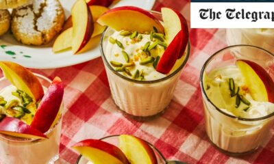 Dolce di ricotta with nectarines recipe