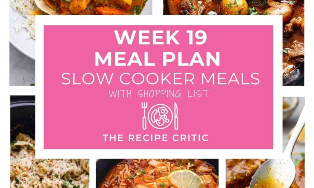 Sluggish Cooker Weekly Meal Plan