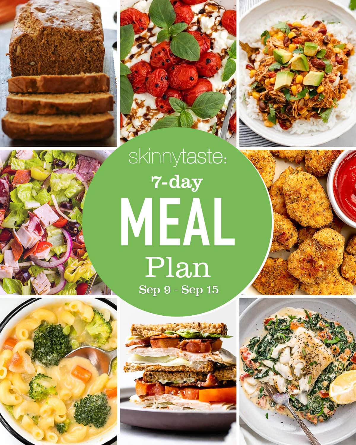 Free 7 Day Wholesome Meal Plan (Sept 9-15) Free 7 Day Wholesome Meal Plan (Sept 9-15)