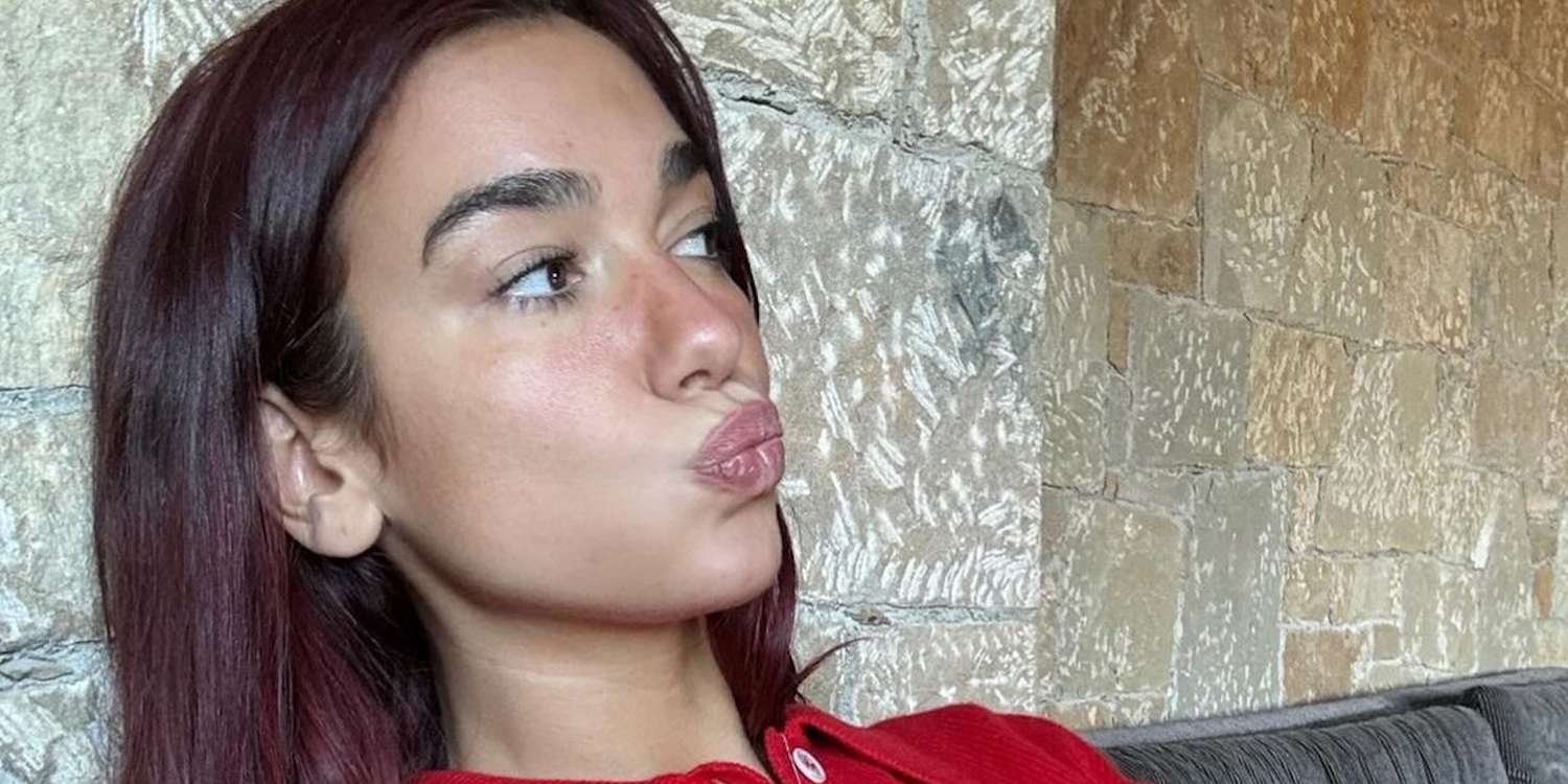 Dua Lipa Wore Tiny Zigzag-Print Bikini Bottoms