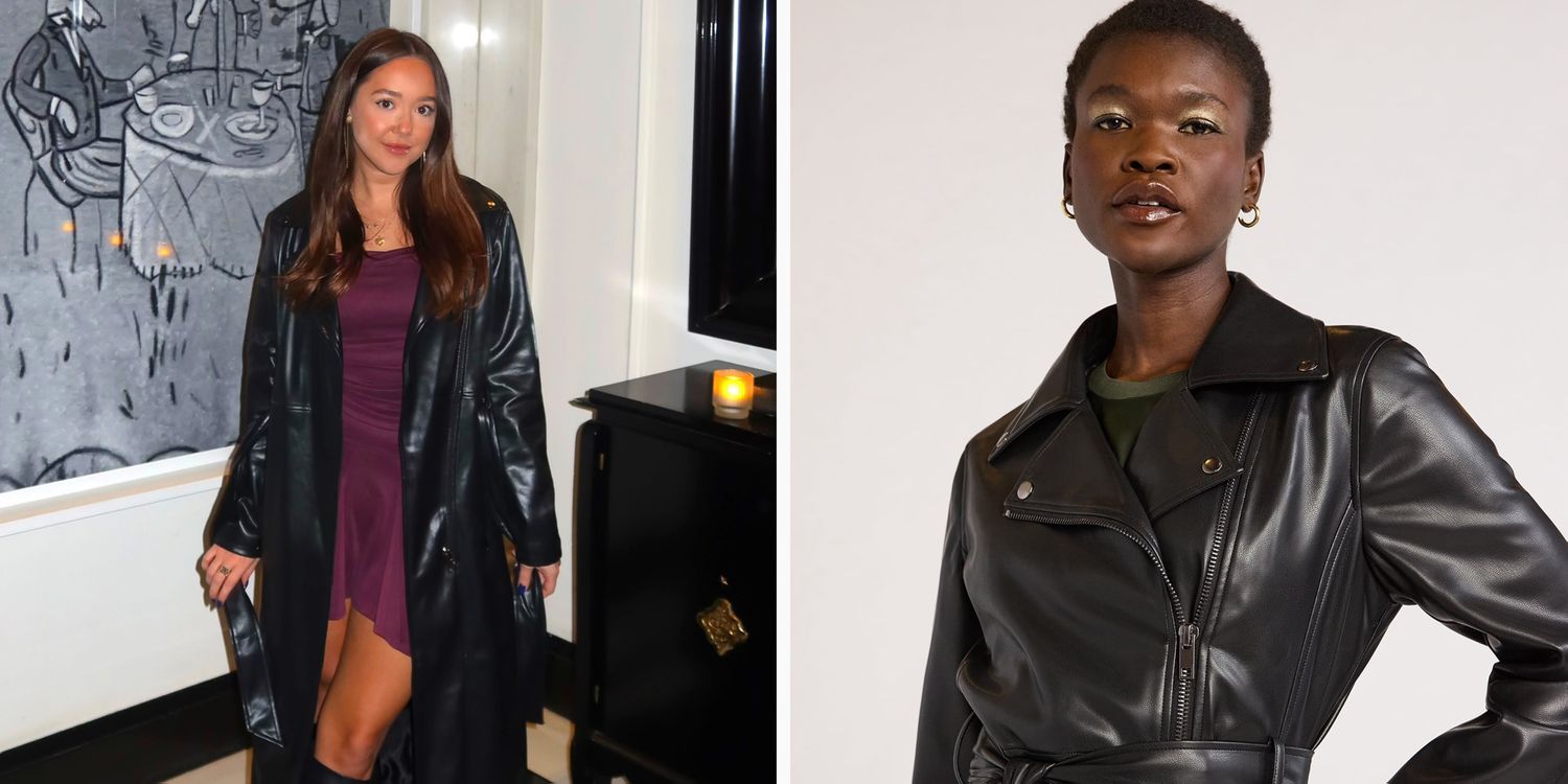 Scoop’s Fake Leather-based Trench Coat Elevates All of My Fall Outfits