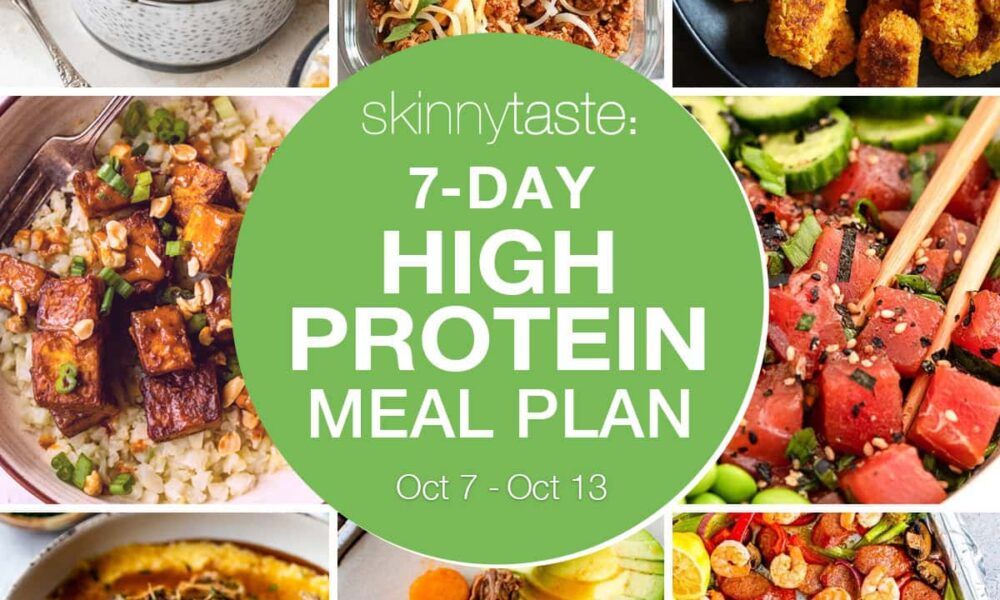 7 Day Excessive Protein Food regimen Meal Plan