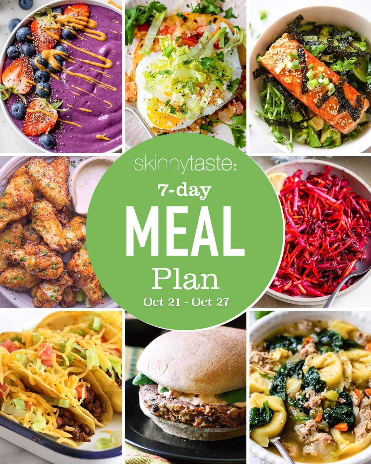 Free 7 Day Wholesome Meal Plan (Oct 21-27) Free 7 Day Wholesome Meal Plan (Oct 21-27)