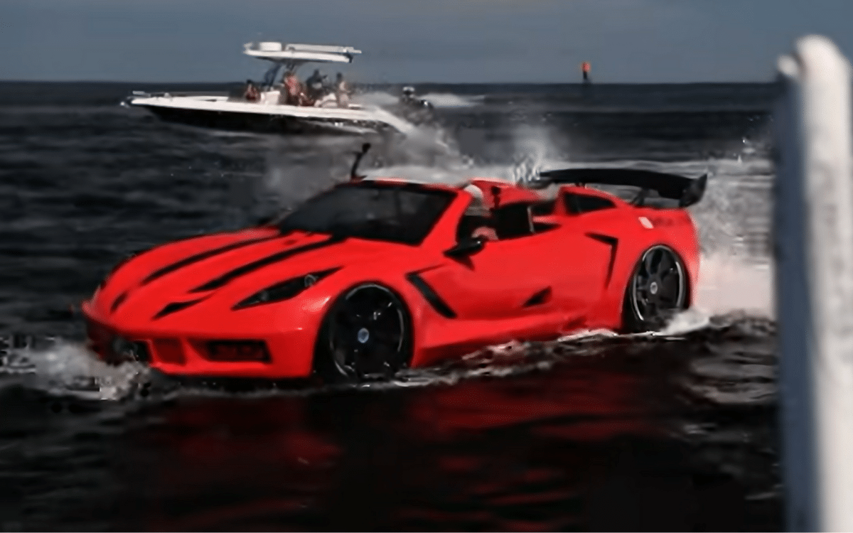 Man pulled over by police in ‘floating supercar’