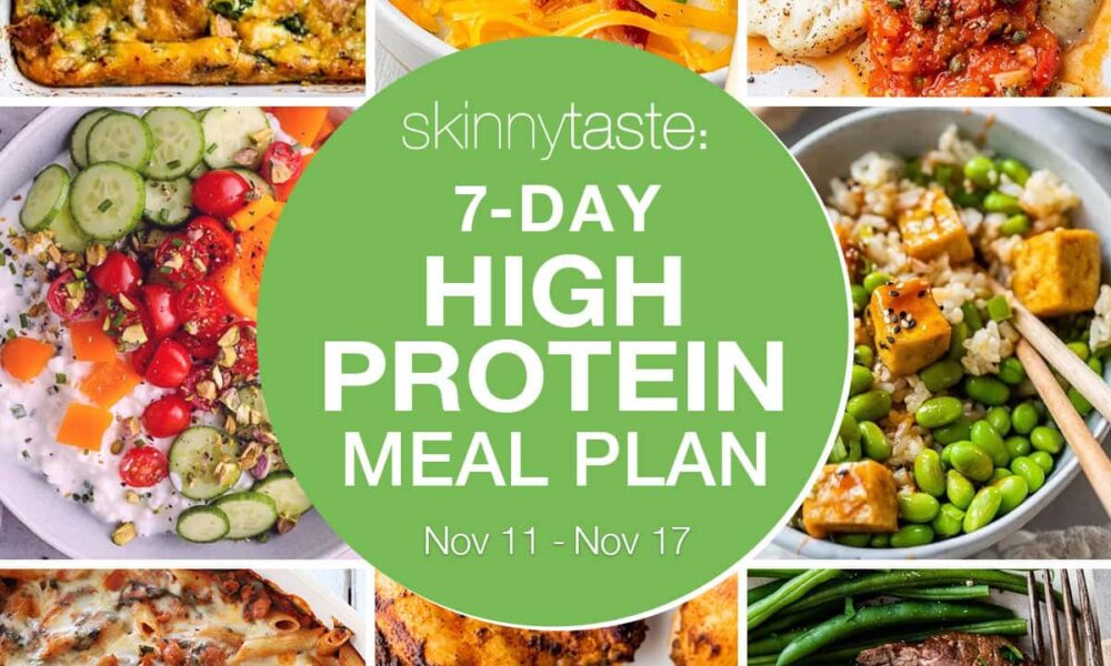 7 Day Excessive Protein Weight loss plan Meal Plan