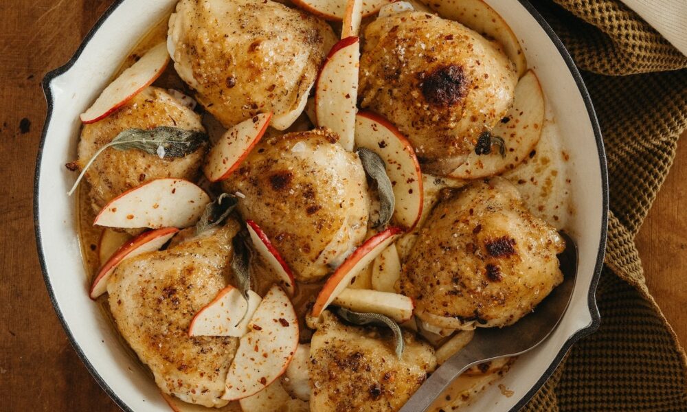 A Cider Glazed Hen Thighs Recipe for Simple Fall Dinners