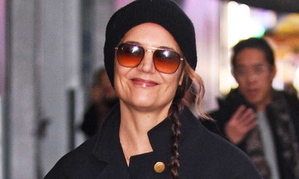 Katie Holmes’s Winter Coat Featured an Surprising Festive Accent