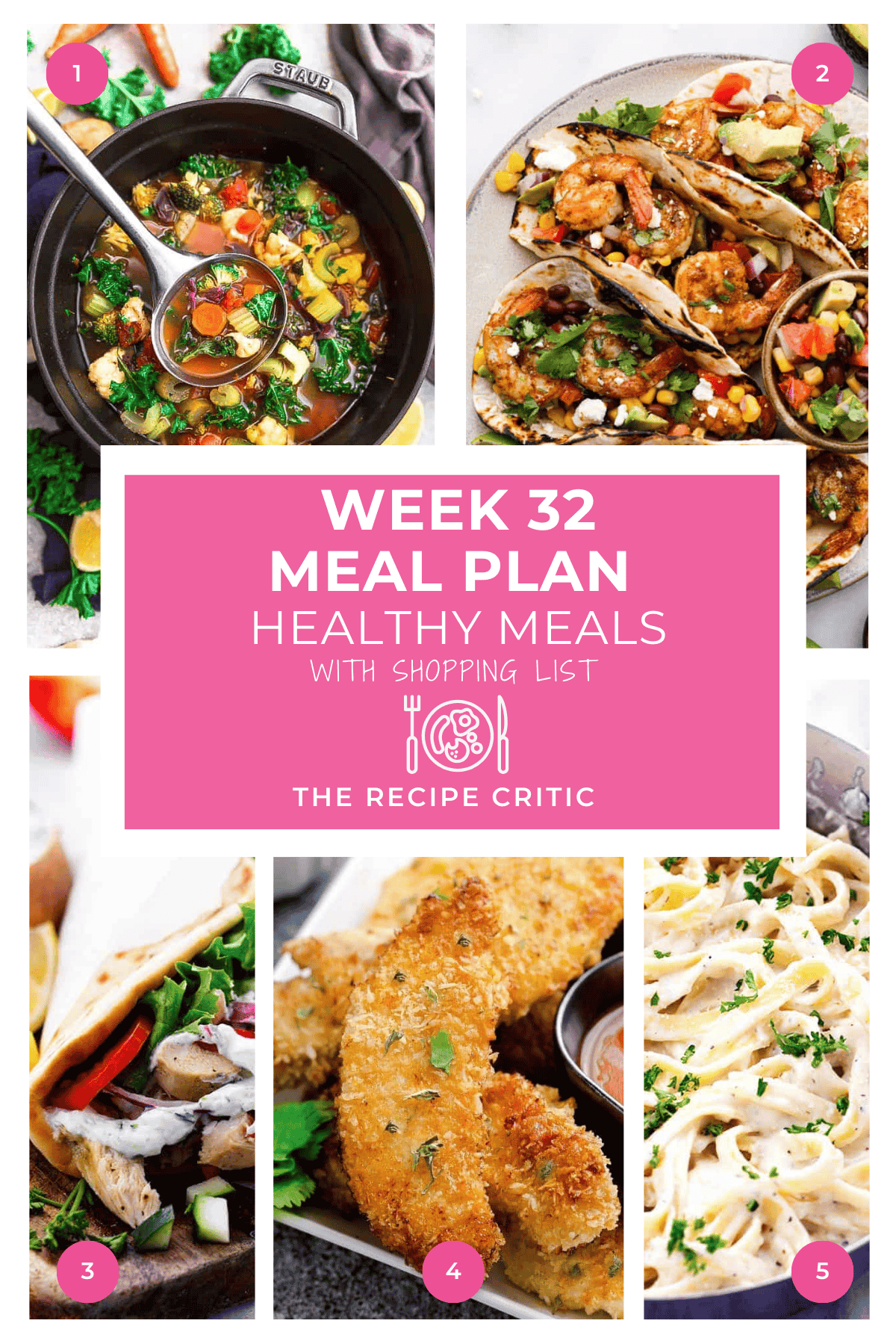 Weekly Meal Plan #32: Wholesome Meals Weekly Meal Plan #32: Wholesome Meals