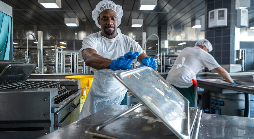 Contained in the Kitchen of New York Metropolis’s Rikers Island
