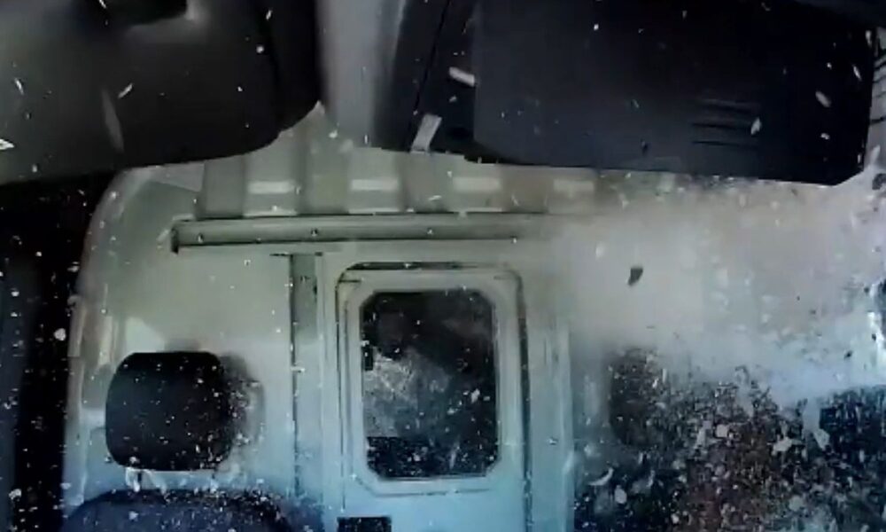 Trucker Survives Close to Deadly Hit After Ice Crashes By Windshield