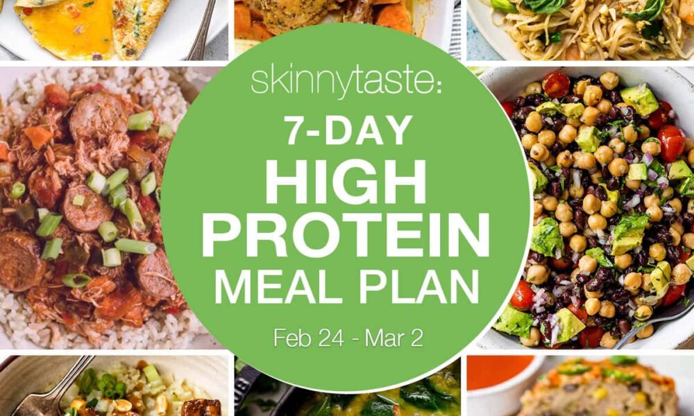 7 Day Excessive Protein Food plan Meal Plan