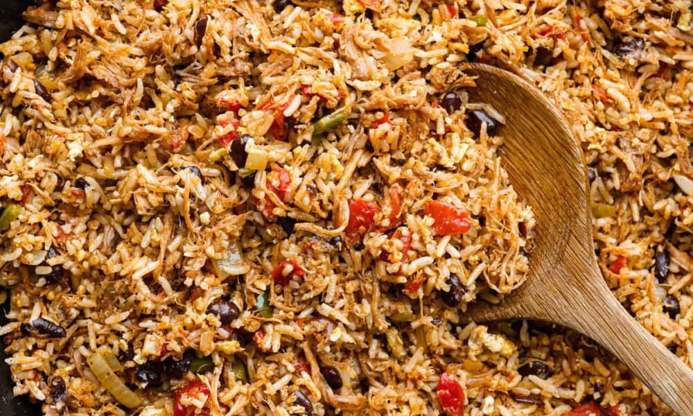 Cowboy Fried Rice With Pulled Pork