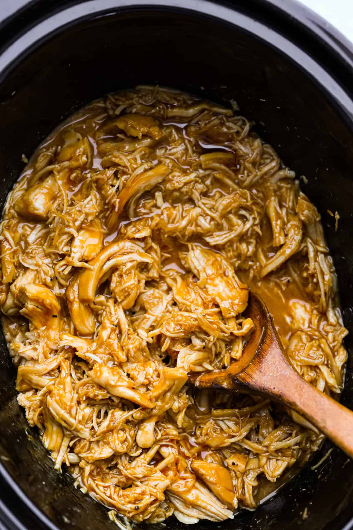 Sluggish Cooker Shredded BBQ Hen Sluggish Cooker Shredded BBQ Hen