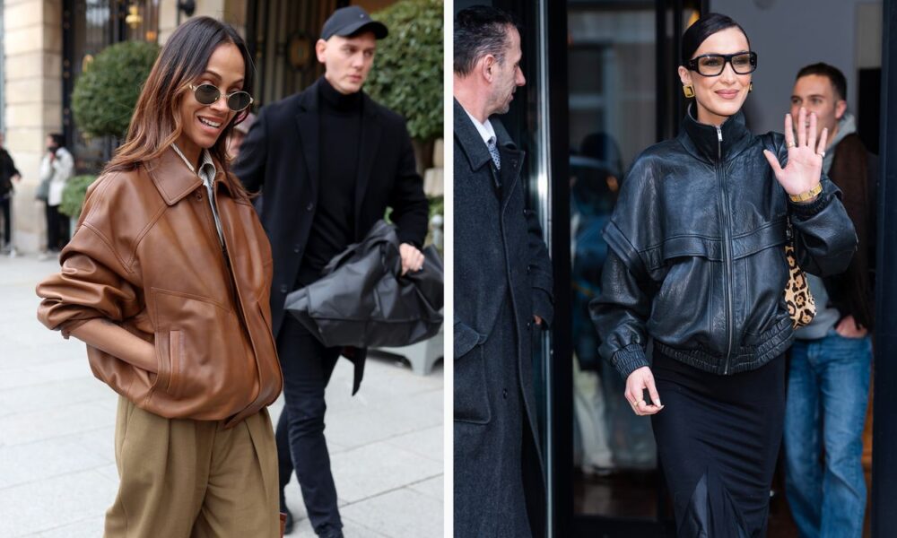 Leather-based Bomber Jackets Are a Cool-Lady Staple