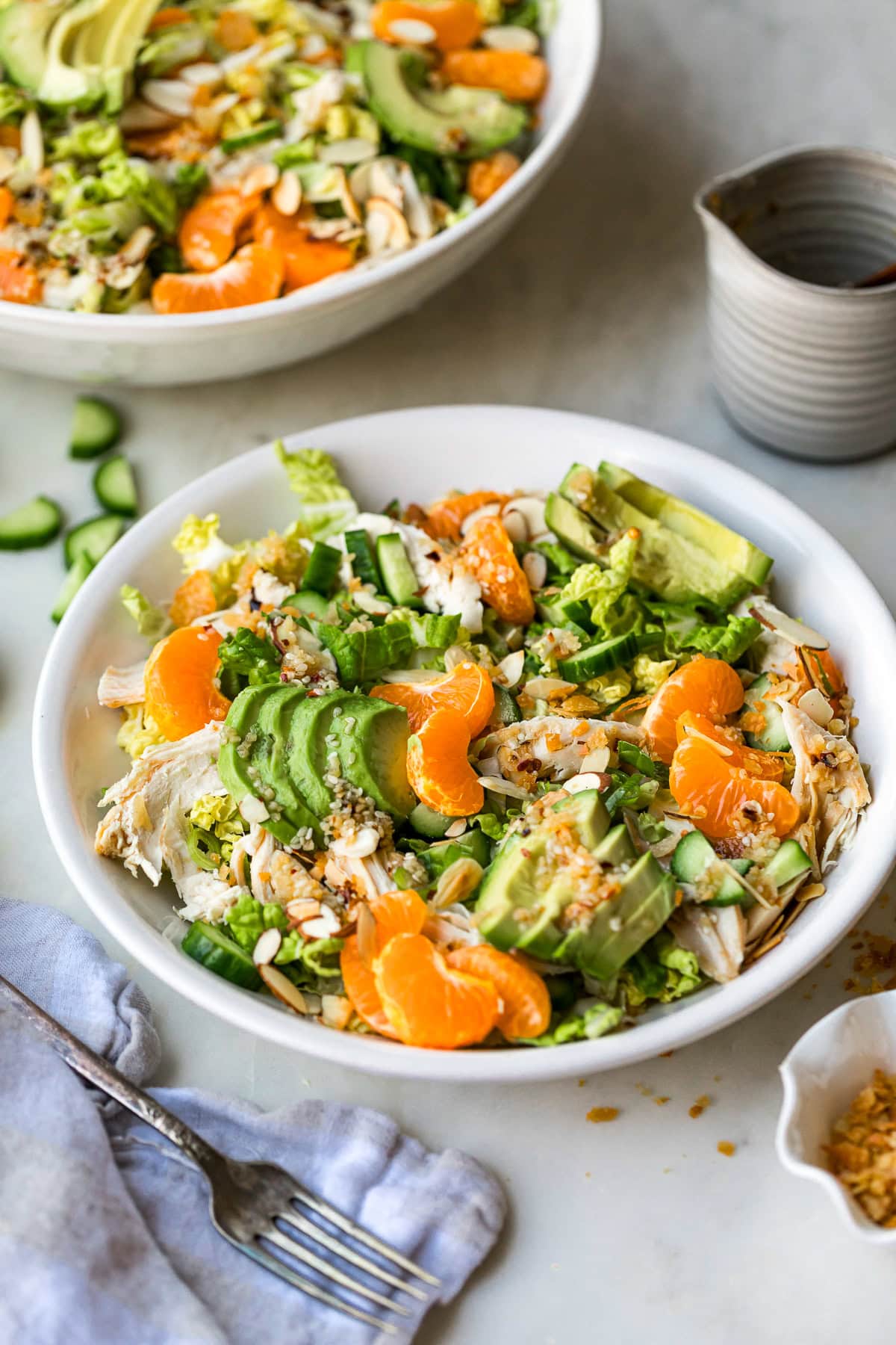 Asian Hen Salad with Mandarin, Avocado, and Chili Crisp
