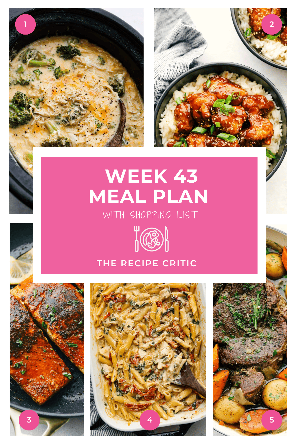 Weekly Meal Plan #43 | The Recipe Critic Weekly Meal Plan #43 | The Recipe Critic
