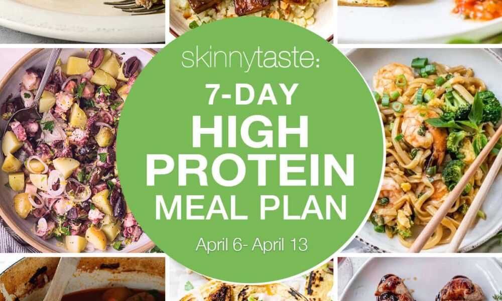 7 Day Excessive Protein Weight loss program Meal Plan