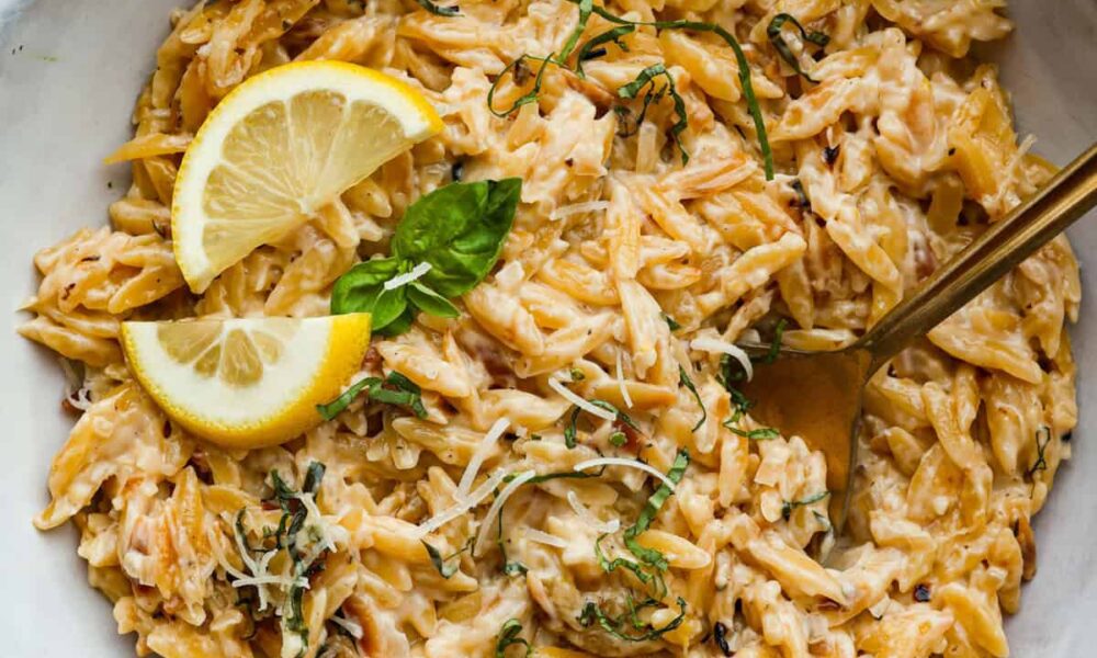 The BEST Creamy Lemon Orzo Recipe