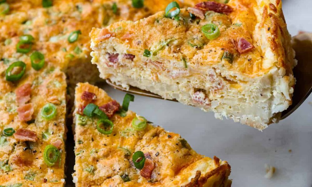 Gluten Free Hash Brown Crust Quiche Recipe