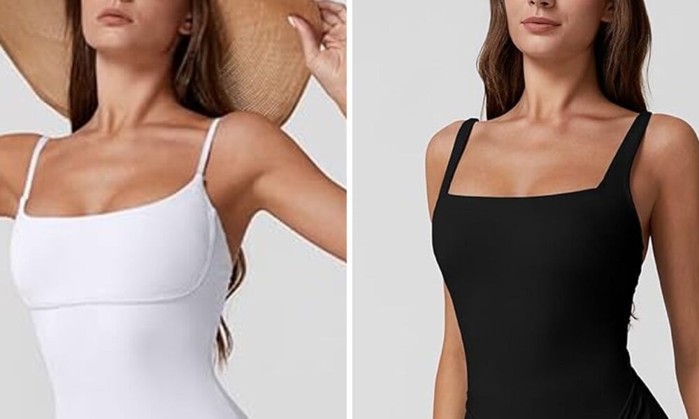 Amazon’s Flattering New Bikinis and One-Piece Swimsuits Are Beneath 