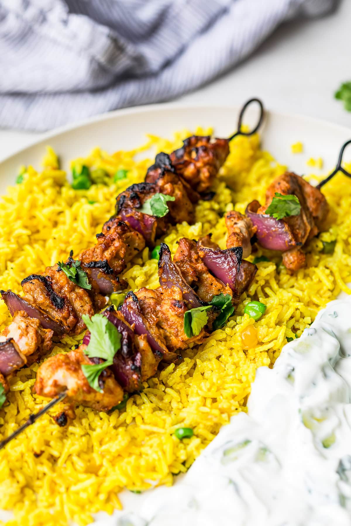 Hen Tikka (Grilled Tikka Kebab Skewers )
